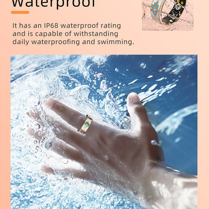 Color Enamels Craftsmanship Smart Ring for Women Sleep Monitoring Blood Oxygen Measurement Blood Pressure Multi-sports Modes