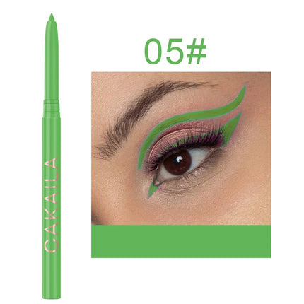 New Colored Eyeliner Set Waterproof Eyeliner Pencil Long Lasting Matte Eye Liner for Women Makeup Cosmetic Beauty Tool 12pcs/Box