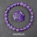 4 Amethyst / 19cm-7.5inch / 8mm beads
