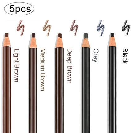 5pcs Hengsi Professional Microblading Pencil Permanent Eyebrow Pencil Tattoo Waterproof Art Tint Makeup Eye Brow Pen
