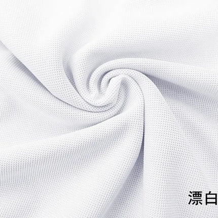 Pure Pique Fabric Classic Comfort Mesh Spring Summer Collar Polo T-Shirt Breathable Designer Knit Clothing DIY Material