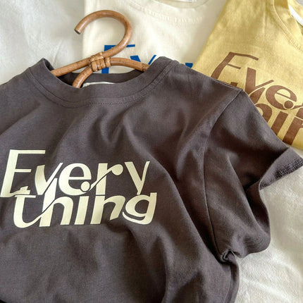 2025 Summer Baby Cute Letter Print T-Shirts for Boys Girls Children Short Sleeve T-Shirts Infant Kids Loose Casual Top Clothes
