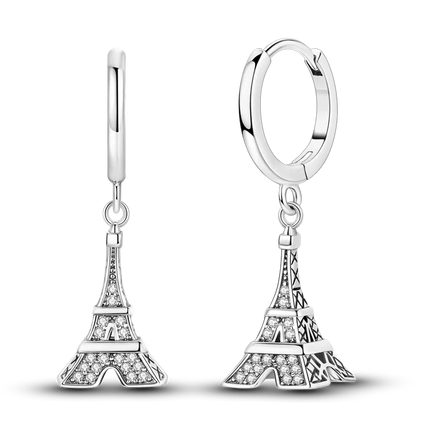 925 Sterling Silver Earrings Women 2025 Jewelry Hoop Ear Studs Sparkling Pave Earring Wedding Gift For Anniversary