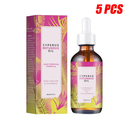 Natural Hair Growth Inhibitor Oil - Long-Lasting Reduction with Jojoba & Almond Oil for Smooth, Silky Skin, All Skin Types