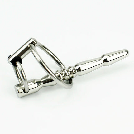 Metal Urethral Catheter Sounding Beads Penis Plug Dilator Horse Eye Stick Urethral Plug SM Adult Sex Toys For Men Masturbators