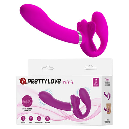 Silicone Dildo Dual Lesbian Wear Strapless Double Dildo Vibrator Couple Sex Toys Strap on Dildo G-spot Flirting Penis Anal 18