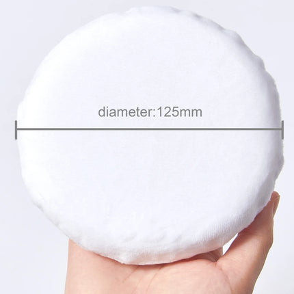 125mm圆形 Cotton Velvet Powder Puff Large Loose Powder Puff Makeup Artist Powder Puff Round Cotton Ribbon Hook Hand Glove Puff