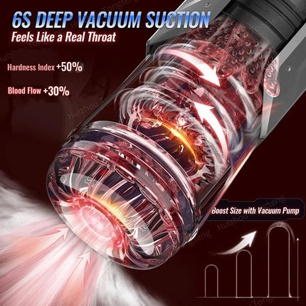 Telescopic Rotation Masturbator Cup Sucking Penis Pump Pocket Pussy Blowjob Sex Toys Stroker Piston Automatic Mastubator for Men