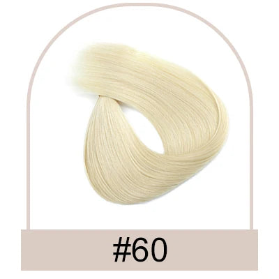 Straight Fishing Line Human Hair Extensions Clip in Hair Extension Human Hair Transparent Wire Halo Hair Extensions for Women