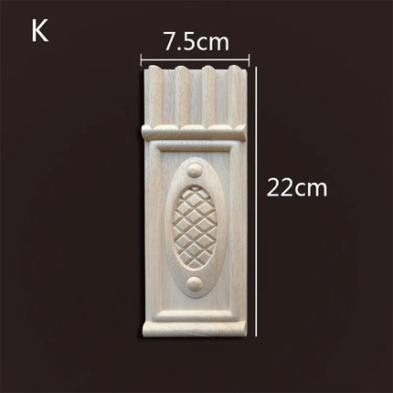 Applique for Furniture In Wood Figurines Moulding Decal Carved Wedding Decoration Maison Accessories Stair Decoration Wood Onlay