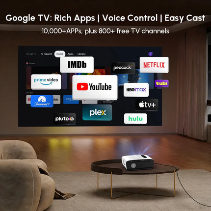 new 4k projector Auto Focus Daylight Projector 2.4+5G wifi bluetooth TOF Dust-proof movie video Android 14 Google TV projectors