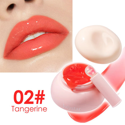 Little Round Jar Multi-Color Jelly Lip Balm for Lips and Cheeks Vibrant Colors Moisturizing and Nourishing Lip Nectar