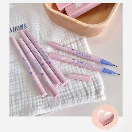 Ultra Slender Liquid Eyeliner Fast Drying Smooth Waterproof Eyeliner Pen Long Lasting Black Brown Lower Eyelash Pen Cosmetics