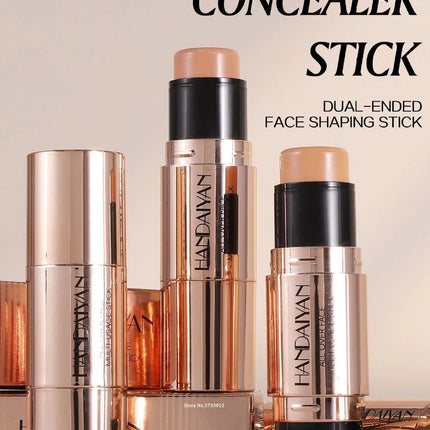 Double-head Face Bronzer Contour Stick Cream Makeup Light Dark Shadow Lasting Concealer Facial Brighten Contouring With Brush