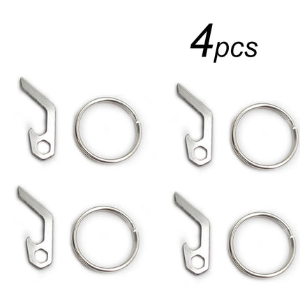1-4pcs EDC Gear Mini Lightweight Bottle Beer Opener Keyring Pocket Utility Gadget Outdoor Camp Hike Camping Key Chains Opener