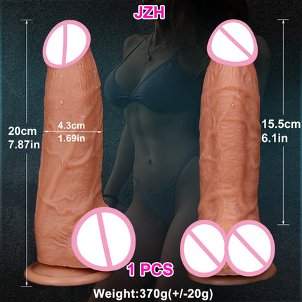 S M L Soft Realistic Anal Big Dildo Double Silicone Suction Cup Glans Penis Sex Toys for Men Women Gay Masturbation Orgasm Cock