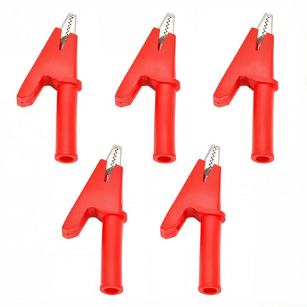 Alligator Crocodile Clip PVC  Insulated Handle Battery Test Clamp  Probe Connector Banana Plug  30A Electric Battery Welding