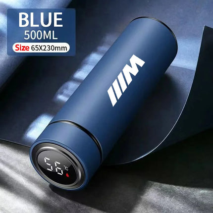NEW Temperature Display Thermos Cup Stainless Steel Insulated Bottle For BMW Performance X1 M3 M6 F01 F02 E34 E36 E60 F10 F20