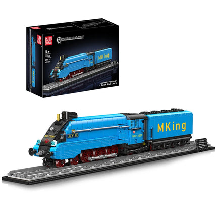 Mould King 12050 Technical Train Toys The Garter Blue Livery Building Block Assembly Locomotive Brick Set Kids Christmas Gift