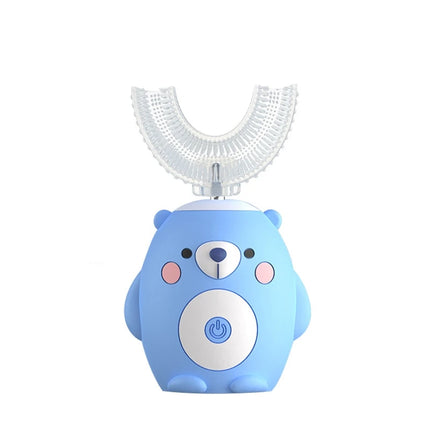 7-14 years old Smart Automatic 360° Sonic Electric Toothbrush For Kids, Rechargeable U-Shaped With IPX7
