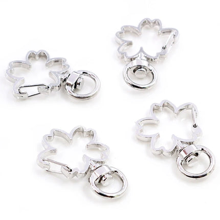 10pcs Cat Heart Snap Hook Trigger Clips Buckles For Keychain Lobster Lobster Clasp Hooks for Key Ring Clasp Jewelry Supplies