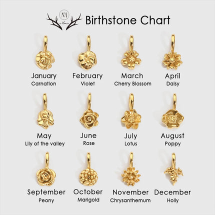 eManco Gold Color Stainless Steel Diverse Flower Charms Natural Style for DIY Jewelry  Everyday Use Factory Direct Sales
