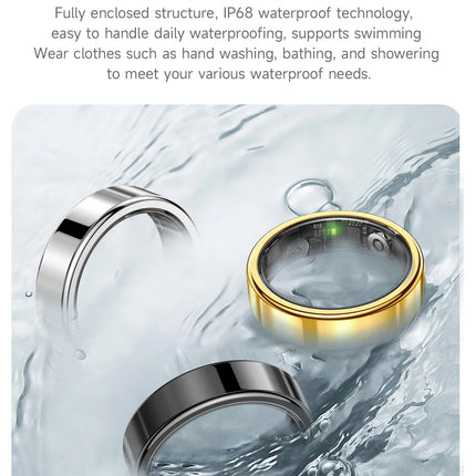 R10 Smart Ring with Charging Case for Men Women, Health and Sleep Monitor, 5ATM Waterproof, Multi-sport Mode, Smartring 2026 New