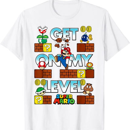 classic game Super Mario graphic unisex 100%cotton shirt, 2026 summer New Men vintage fashion O-neck Japanese Harajuku T-shirt