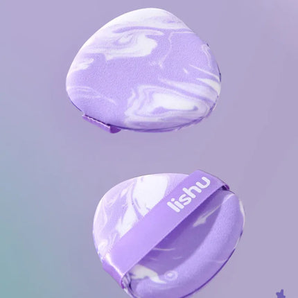 Lishu 6pcs Dry Wet Usable Makeup Cosmetic Puff Sponge Cushion Blendering Puff for Foundation Powder Soft and Cute