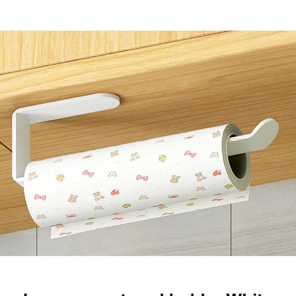 Kitchen Paper Towel Holder Adhesive Tissue Hanger Toilet Roll Paper Dispenser Cabinet Storage Napkin Rack Bathroom Accessories