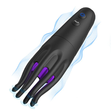 Penis Trainer Electric Shock Male Masturbator Penis Vibrator 10 Vibrating Modes Male Stroker 360°Wrapped Adult Sex Toys for Men