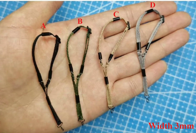 1/12 Scale Adjustable Gun Strap Model for 6'' Figure（Only gun straps）