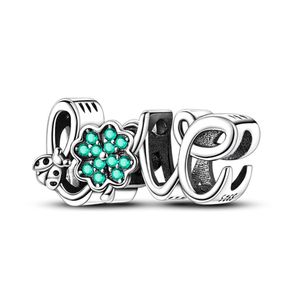 925 Sterling Silver Green Series Flower Tree Apple Pendant DIY Fine Beads Fit Original Charms Bracelet Women Jewelry Diy