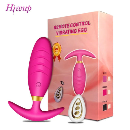 Anal Plug Removable Butt Plug Stimulator Vaginal Clitoris Wireless Vibrator Remote Control Erotic Adult Sex Toys for Couples