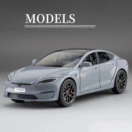 1:24 Model X Model Y Model 3 Alloy Die Cast Toy Car Model Sound and Light Children's Toy Collectibles Birthday gifts
