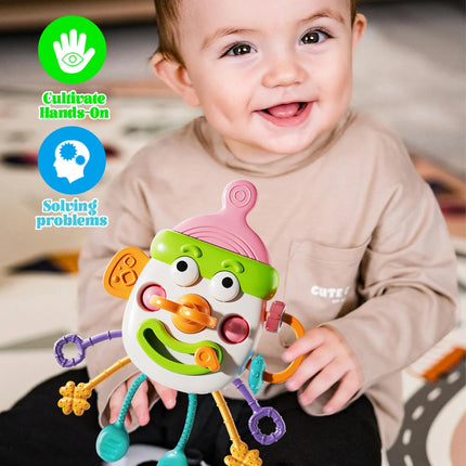 Bottle Handheld Ball Toy, Children's Six in One Early Education Enlightenment Toy, Christmas and Thanksgiving Gift, Random Color