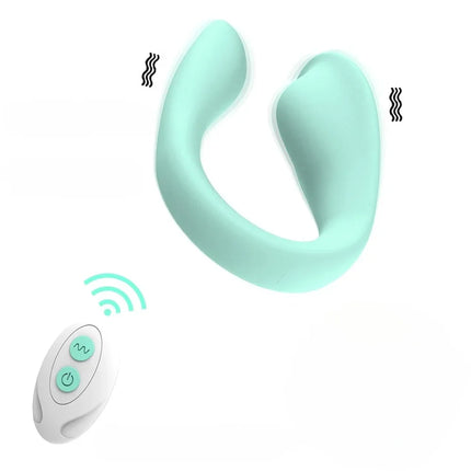 9 Speed U-Shape Vibrator with Wireless Remote – Dual Motors Clitoral G Spot Stimulator, Wearable Sex Toy for Women Adults