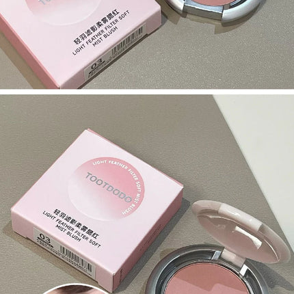 Matte Natural Cheek Tint White Brighten Face Waterproof Low saturation Nude Contouring Cosmetics Blush Powder Soft Female Makeup
