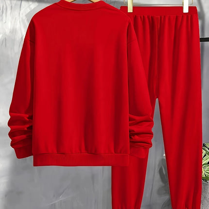 The new men's hoodie set for Spring and Autumn 2025 is a comfortable and soft streetwear collection with letter prints
