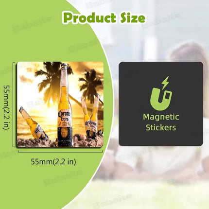 C-Corona E-Extra Beer Magnet Products Personalized Sublimation Fridge Refrigerator Magnets For Kitchen
