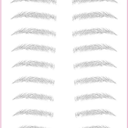 4D Hair Like Eyebrows Makeup Waterproof Eyebrow Tattoo Sticker Long Lasting Natural Fake Eyebrow Stickers Cosmetics 10 pairs 1PC