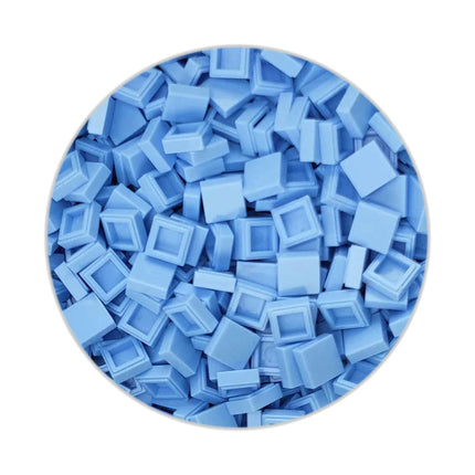 200/330/660pcs MOC Pixel Particles Plate Smooth 1x1 DIY Building Blocks Flat Square Bricks Halloween Christmas Children Toy 3070