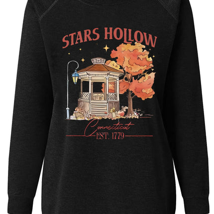 Stars Hollow Fashion Autumn Garden Print Women Sweatshirt Long Sleeve raglan Shoulder Casual Top Women Clothes for Fall & Winter