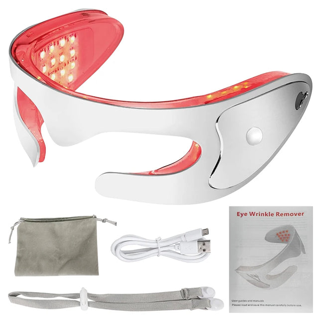 Red Light Therapy Eye Massager Eyecare Glasses Eye Fatigue Relaxing Dark Circles Puffiness Wrinkles Reduction Beauty Care Tools