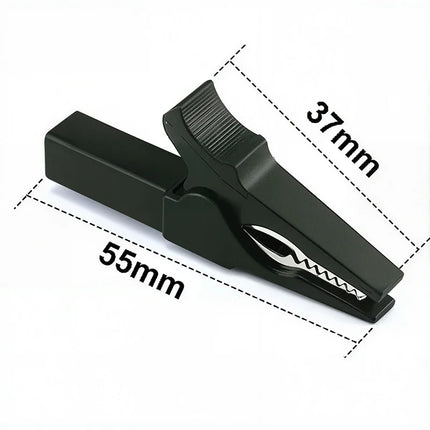 32A 55MM HV Alligator Clip for Banana Plug 4mm Multimeter Pen Cable Probes Crocodile Clip 6pcs Battery Test Clip