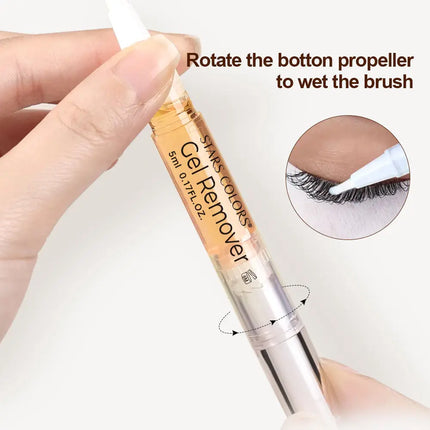 Eyelash remover pen  non irritating and alcohol free 5ml/0.17fl.oz  each easy to carry and use contain 3 flavor to choose