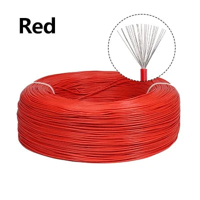 2/5m UL1007 Electronic Wires AWG 30 28 26 24 22 20 18 16 DIY LED Lamp Lighting Wire Line 300V PVC Insulated Tinned Copper Cable