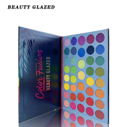 BEAUTY GLAZED 39 Color Rainbow Eyeshadow Palette Long lasting Neon Glitter Eye Shadow Pallete Eye Makeup Cosmetics