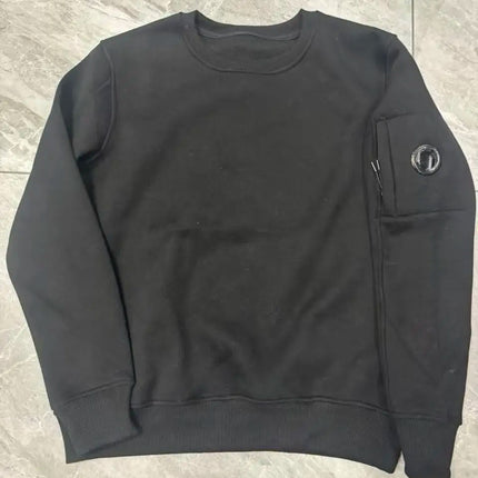 Fleece lined zip up hoodie for men and women couple style with round lenses for glasses sweatshirt streetwear men clothing y2k
