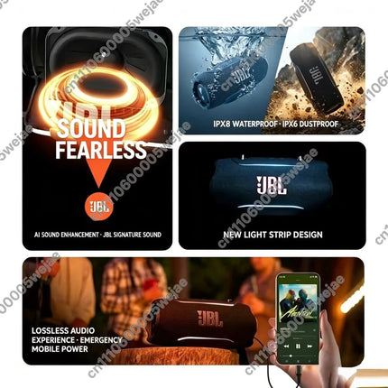 JBL XTREME 5 Heavy Bass Portable Bluetooth Speaker Waterproof Dustproof Shockproof Outdoor Party Stereo Loud Speaker